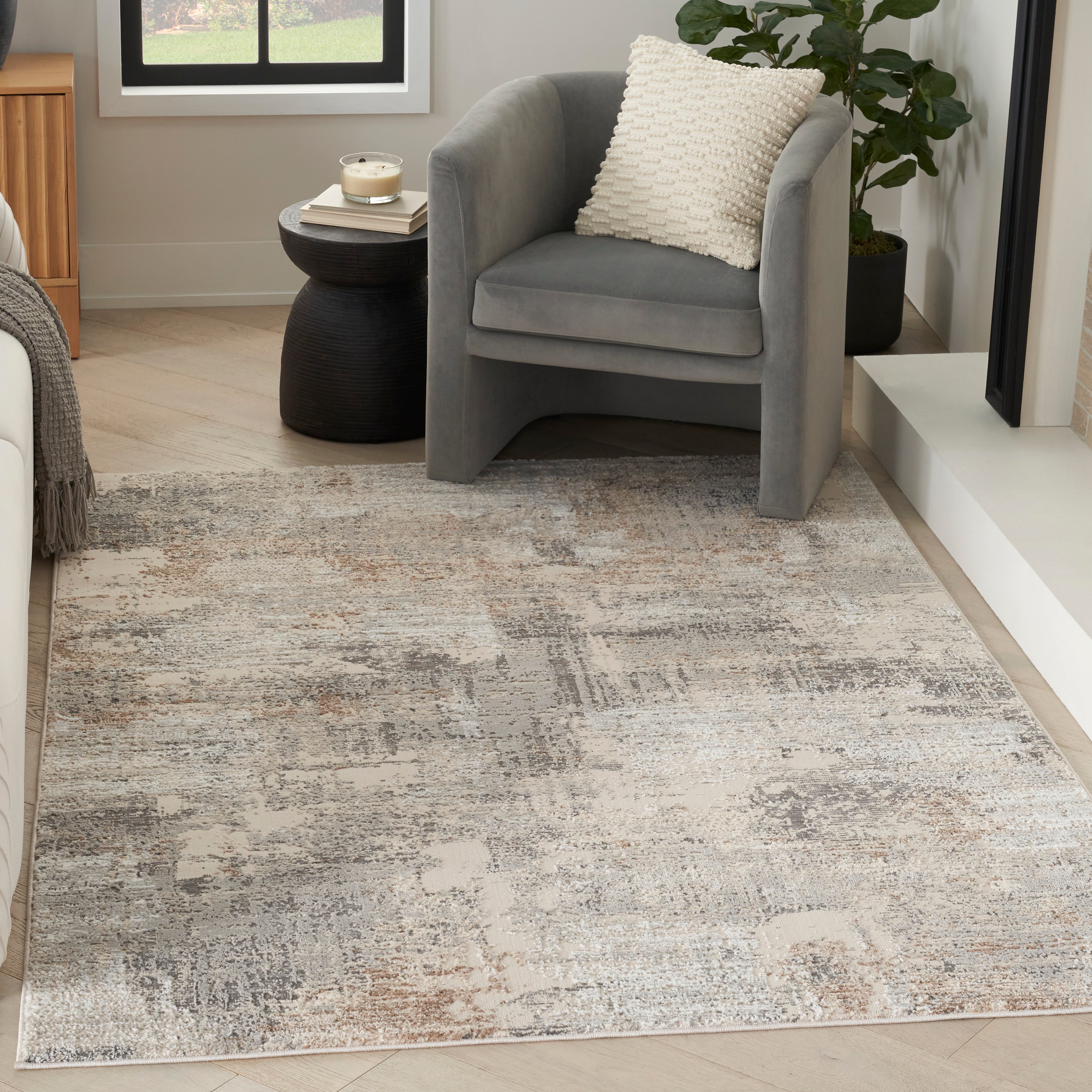 Nourison Sustainable Trends SUT04 Beige/Grey Large Rectangle Rug